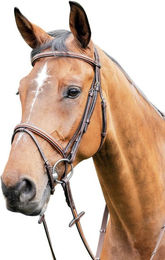 Produktbild von Prestige englischer Trensenzaum mit Ledereinsätzen E87