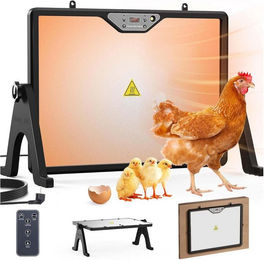 Produktbild von PRIISF Hühnerstall Hühnerstall Heizung Winter Wärmeplatte Küken Heizplatte Thermostat, 30-75℃ Doppelseitig Kükenwärmer 180W Temperatur Verstellbar Wärmelampe