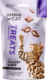 Produktbild von PrimaCat Crunchy Treats Skin & Coat mit Geflügel & Rind - 40 g
