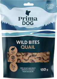 Produktbild von PrimaDog Wild Bites Soft Snack Wachtel & Weißdorn - 4 x 150 g