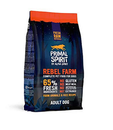 Produktbild von Primal Spirit 65% Rebel Farm Trockenfutter für erwachsene Hunde - 1 kg