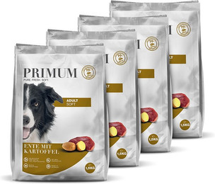 Produktbild von Primum Soft Hundefutter Ente mit Kartoffel Adult - 4 x 1,5 kg