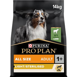Produktbild von PRO PLAN Adult Light Sterilised Lamm Hund - 14 kg