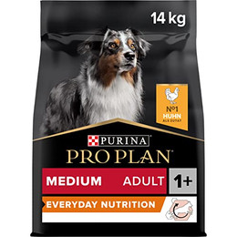 Produktbild von Pro Plan Medium Adult Sensitive Skin Hundefutter trocken reich an Huhn - 14 kg