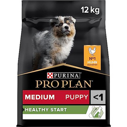 Produktbild von Pro Plan Medium Puppy Healthy Start Welpenfutter trocken reich an Huhn - 12 kg