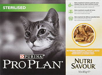 Pro Plan Wet-Feed sterilisiert Huhn Katzen Nassfutter - 10 x 85 g – Bild 1 von 7