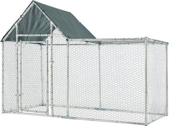 Produktbild von pro.tec Freigehege Arguin Tierlaufstall 200x100x100/150 cm Stahl Drahtgeflecht
