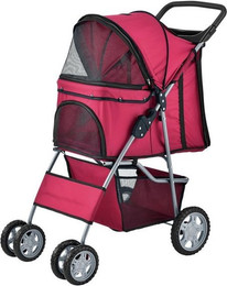 Produktbild von pro.tec Hundewagen Niceville Rot - 15 kg
