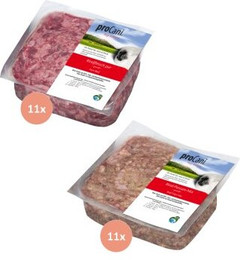 Produktbild von ProCani BARF-Paket pur alles vom Rind - 22 x 500 g