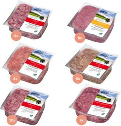 Produktbild von ProCani BARF-Paket pur Rind und Geflügel - 50 x 500 g