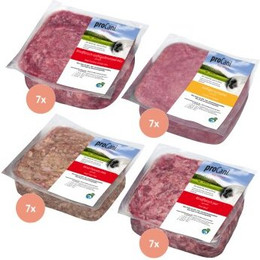 Produktbild von ProCani BARF-Paket pur Rind und Geflügel - 28 x 500 g