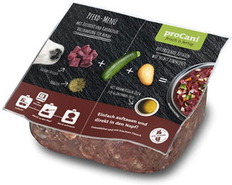 Produktbild von proCani BARF Pferd Menü mit Zucchini und Kartoffeln - 32 x 500 g