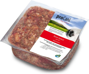 Produktbild von proCani BARF Rind Select mit 10% Obst & Gemüse - 16 x 500 g