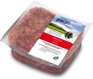 Produktbild von proCani BARF Rind Vital mit 30% Obst & Gemüse - 48 x 500 g