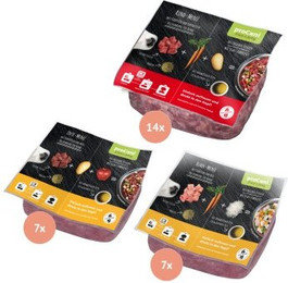 Produktbild von ProCani Menü Paket Rind und Geflügel - 28 x 500 g