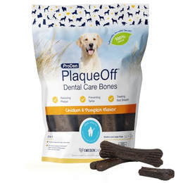 Produktbild von ProDen PlaqueOff Dental Care Bones Huhn & Kürbis - 13 x 1 g