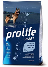 Produktbild von Prolife Dog Smart Adult Medium / Large Forelle & Reis - 12 kg