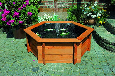 Produktbild von Promadino Sechseck-Hochteich 200cm Solar