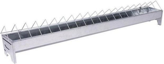 Produktbild von PROREGAL Vogeltränke Futterspender für Geflügel 1000mm Zink