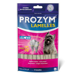 Produktbild von Prozym Canin Lamelles Kausnacks für sehr kleine Hunde - 2 x 15 Stk.