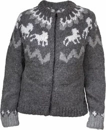 Pullover aus Wolle, Damen Karlslund Tölta – Bild 1 von 2