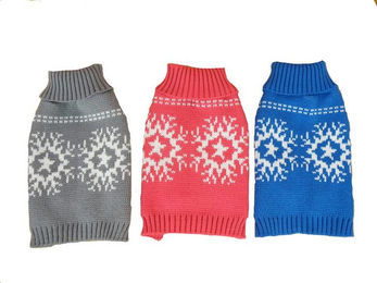 Produktbild von Pullover Schneeflocke Größe 35 grau