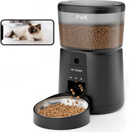 Produktbild von PUPPY KITTY Futterautomat 4L mit APP Steuerung und Echtzeit-Video - 4 l