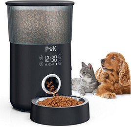 Produktbild von PUPPY KITTY Futterautomat Automatischer Futterspender Katze Hunde - 4 l