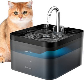 Produktbild von PUPPY KITTY Trinkbrunnen Automatisch Haustier Wasserspender Katzenbrunnen BPA-frei 2.2 l - 2,2 l