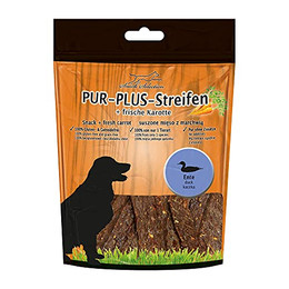Produktbild von PUR Plus Kaustreifen Ente + Karotte - 100 g