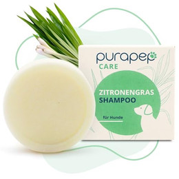Produktbild von purapep Care Zitronengras Hundeshampoo fest - 60 g