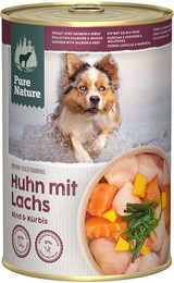 Produktbild von Pure Nature Adult Huhn mit Lachs & Rind - 6 x 400 g