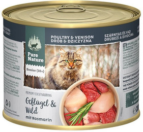 Produktbild von Pure Nature SENIOR Geflügel & Wild mit Rosmarin - 6 x 200 g
