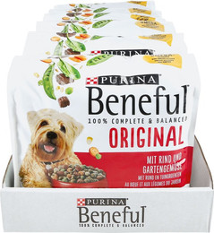 Produktbild von PURINA BENEFUL Original Hundefutter trocken mit Rind und Gartengemüse - 6 x 1,4 kg