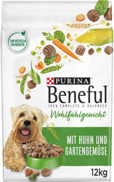 Produktbild von PURINA BENEFUL Wohlfühlgewicht, Huhn & Gemüse 2x12kg