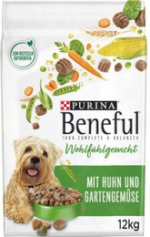 Produktbild von Purina Beneful Wohlfühlgewicht mit Huhn und Gartengemüse - 2 x 12 kg