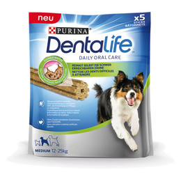 Produktbild von Purina Dentalife Medium Hunde-Zahnpflege-Snacks Huhn - 5 x 115 g