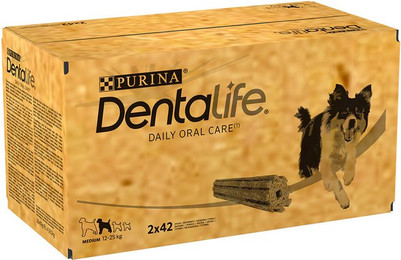 Produktbild von PURINA Dentalife Tägliche Zahnpflege-Snacks für mittelgroße Hunde - 28 x 69 g