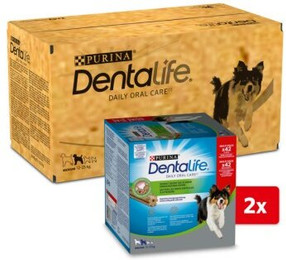 Produktbild von PURINA DENTALIFE Zahnpflege-Snacks für mittelgroße Hunde - 2 x 42 Stk.