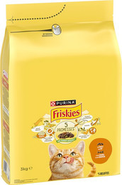 Produktbild von PURINA Friskies Adult Katze mit Huhn und Gemüse - 3 kg