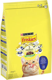 Produktbild von PURINA Friskies Adult Katze mit Kabeljau und Gemüse - 4 kg