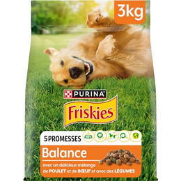 Produktbild von Purina FRISKIES Balance Hund mit Huhn, Rind und Gemüse - 3 kg