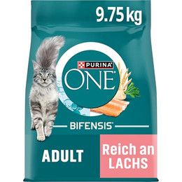 Produktbild von PURINA ONE Adult Katzenfutter mit Lachs & Vollkorngetreide - 9,75 kg