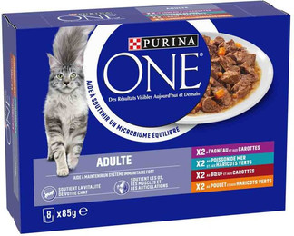 Produktbild von Purina ONE ADULT Katzenfutter Mix - 24 x 85 g