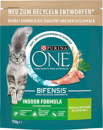 Produktbild von Purina ONE BIFENSIS Indoor mit Truthahn und Vollkorn - 750 g