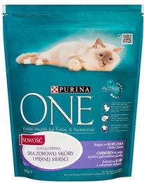 Produktbild von PURINA ONE COAT &amp; HAIRBALL Huhn und Vollkorn 800g