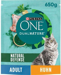 Purina ONE DualNature Adult Huhn - 2 x 650 g – Bild 1 von 3