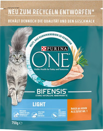 Produktbild von PURINA ONE Light Katzenfutter - 750 g