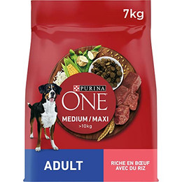 Produktbild von PURINA ONE Medium/Maxi Adult Rind & Reis - 7 kg
