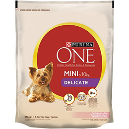 Produktbild von PURINA ONE Mini Delicate Lachs & Reis - 800 g